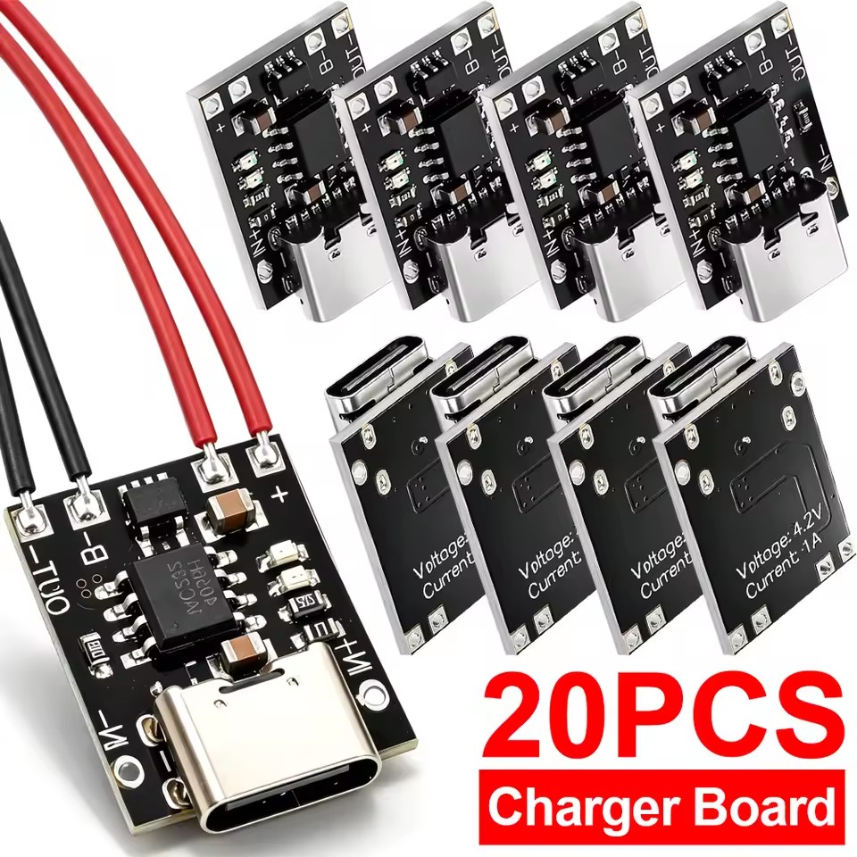 Li Ion Charger Module - Scheda di Ricarica Type-C con Circuito