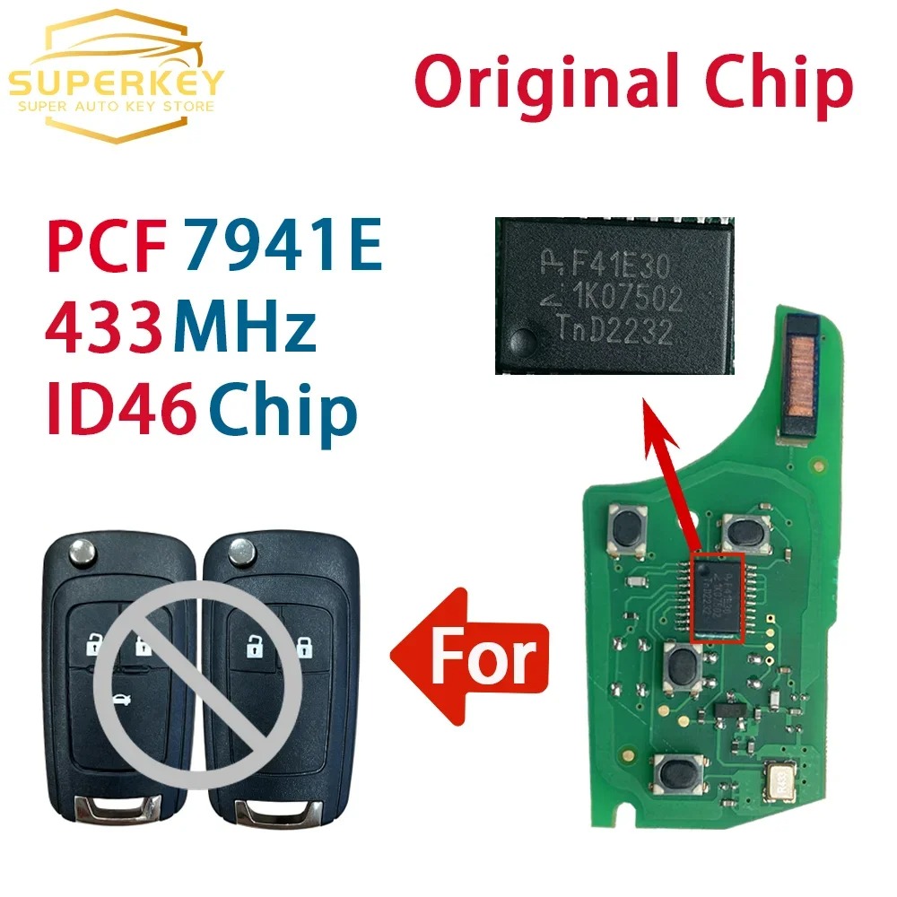 Proto Board - SUPERKEY PCF7941E 433MHz Scheda Circuito Chiave