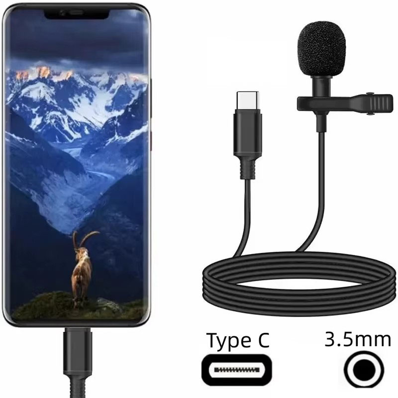 Usb C Cable - 1-5 pezzi Microfono Lavalier Mini USB