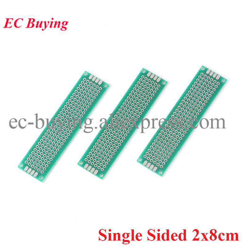Pcb Prototyping Board - 10 pz/lotto 2x8 cm Singolo Lato