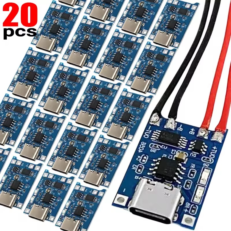 Tp4056 Module - 1-20 Pezzi Modulo Caricabatterie USB Type-C/Micro/Mini