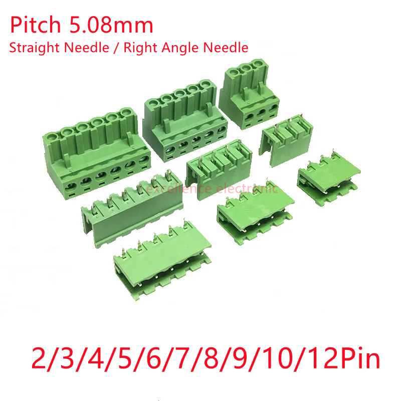 Screw Terminal Block - 5 paia morsettiera da 5,08 mm
