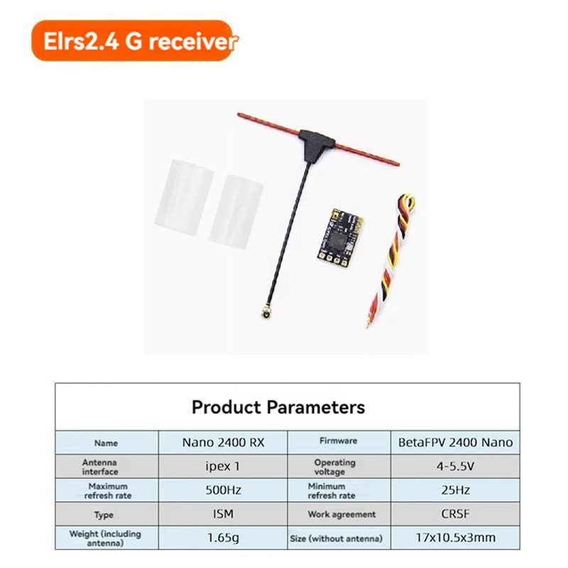 Ricevitore ABXE-5X ELRS 2.4Ghz - Antenna 2.4Ghz recensione e prezzo