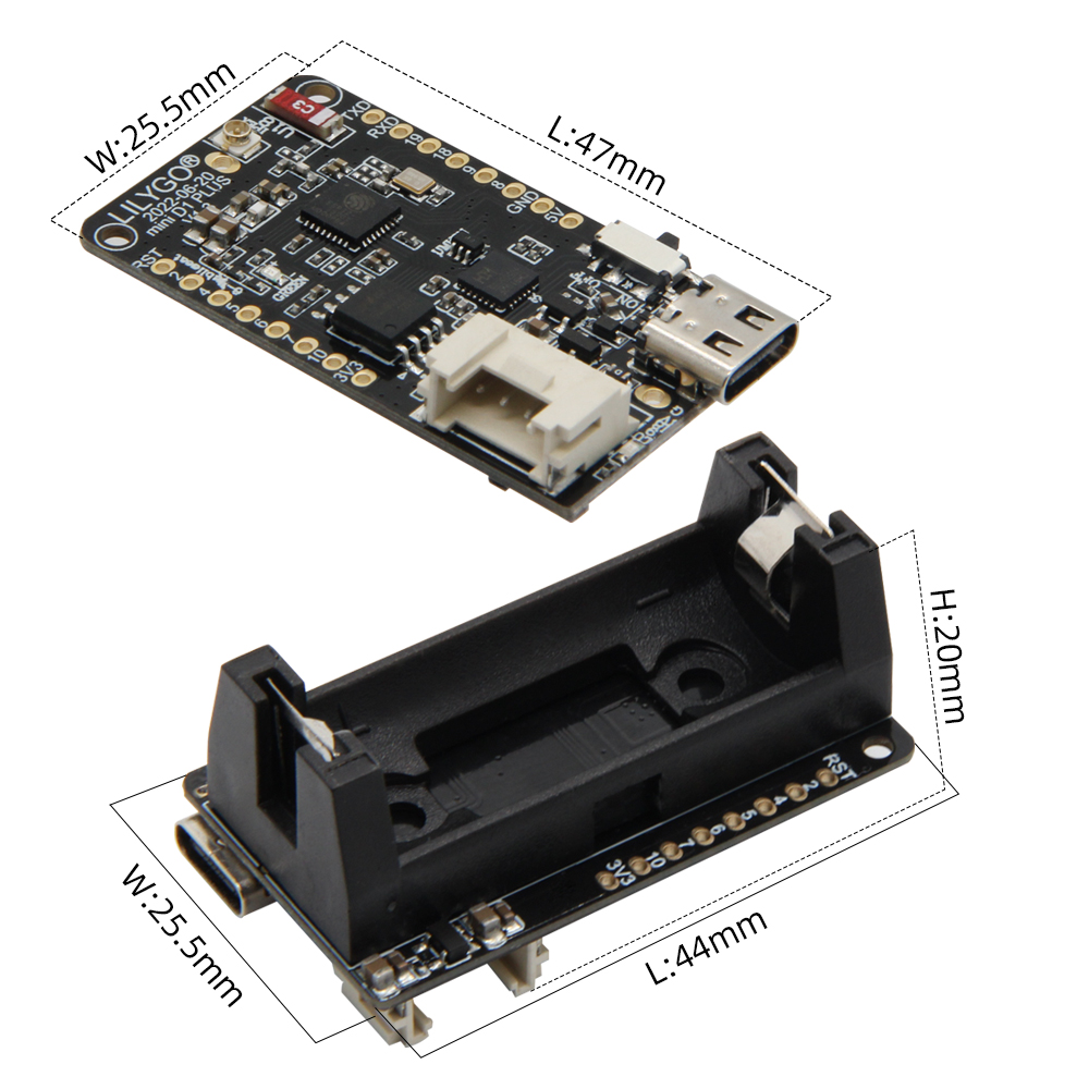 LILYGO® TTGO T-OI Plus ESP32-C - Esp32 Battery Holder Lipo recensione e prezzo
