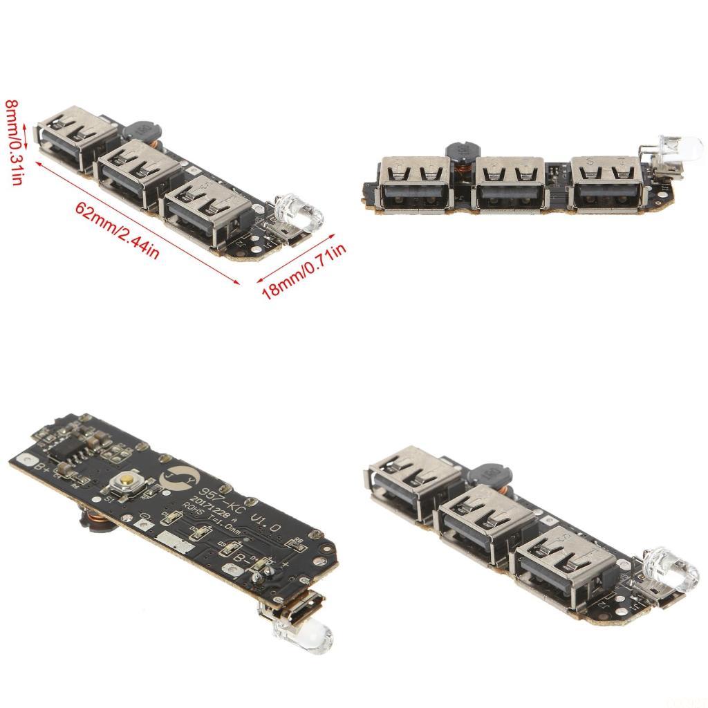 B03F 5V 2.1A 3 USB Caricabatte - Li Ion Charger Module recensione e prezzo