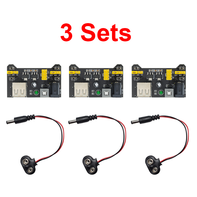 3 Set 3.3V 5V MB102 Modulo di  - Breadboard 400 Point recensione e prezzo