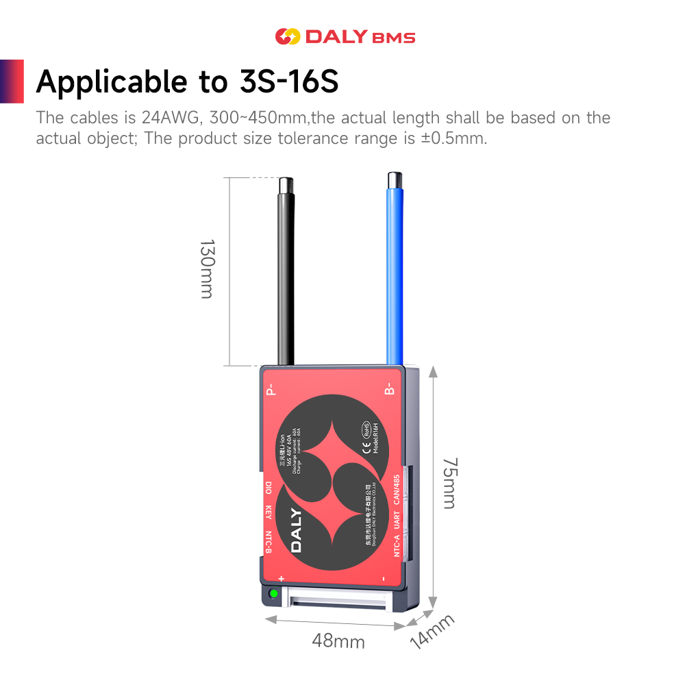 DALY Smart BMS 16S 60V 40A Li- - Proto Board recensione e prezzo
